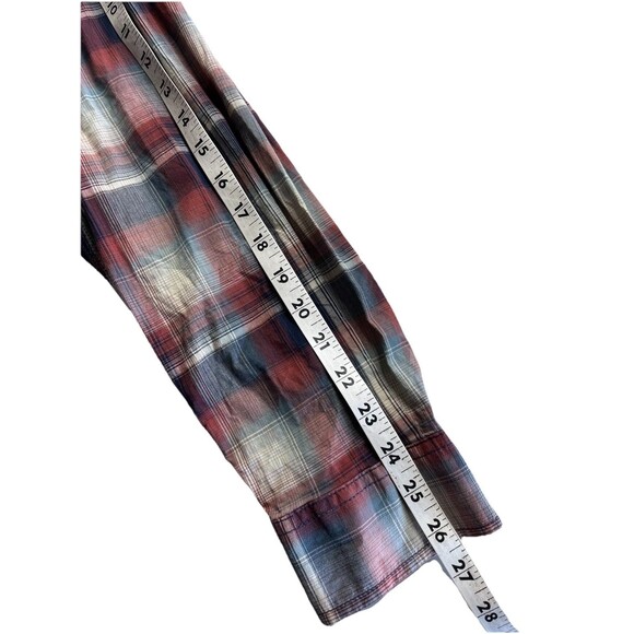 Carhartt Relaxed Fit Button Down Long Sleeve Shirt Men L Tall Pearl Snap Plaid - Picture 8 of 10